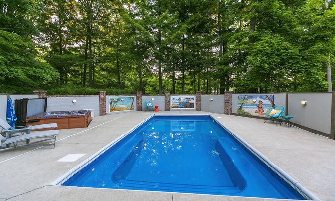 Oakland Hills at Geist House | Resort style living - heated pool, hot tub, game room, pond and ample parking!