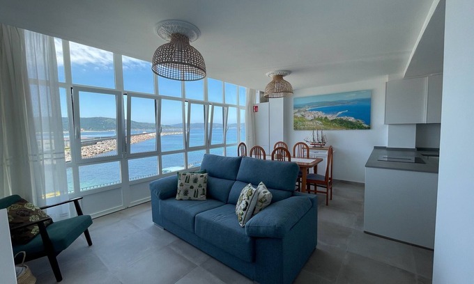 Fisterra Apartment | Ribeira beach viewpoint. Front line of beachnRenovated May 2024