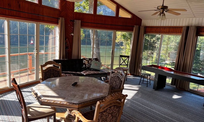 Norfork House | Right on the White River! Stunning views! Fish, hike, or just relax!