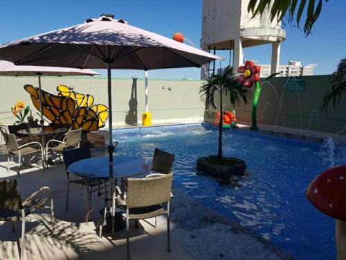 Pousada do Rio Quente Apartment | Rio Quente-GO SERRA PARK com 2 camas de casal