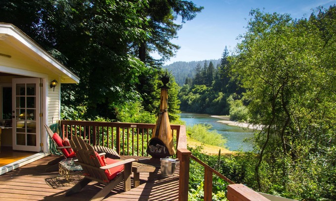 Northwood Cottage | Riverfront Cottage in Wine Country - Seasonal River Access - Dogs Stay for Free!