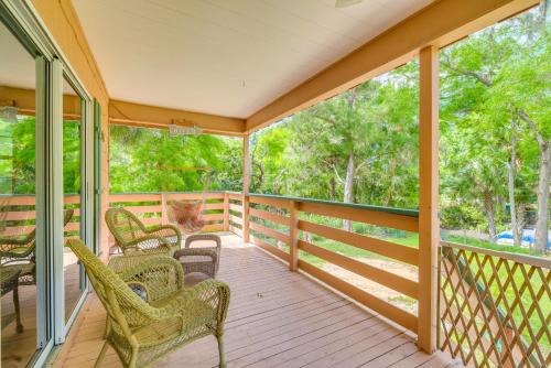 Crystal River House | Riverfront Inglis Duplex with Shared Dock and Fire Pit