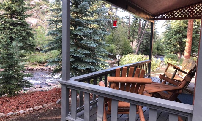 Estes Park Villa | Riverfront Mountain Cottage Retreat