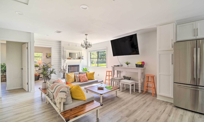 Foley Cottage | Riverside New Magnolia Springs Home w/Dock, Beach