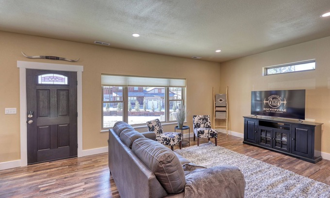 Rockerville Condo | Rockerville Gold Town Lodging #12-This two-bedroom condo is your perfect home base for adventure and relaxation. Just minutes from Mount Rushmore, Crazy Horse Memorial, Custer State Park, Sturgis, and the Badlands.