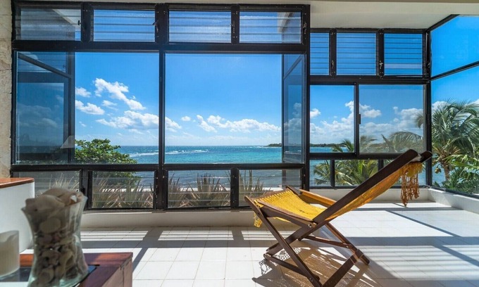 Akumal Condo | Romantic, charming condo with shared pools and magnificent view of the ocean!