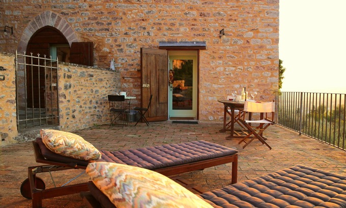 Spello Apartment | Romantic historical residence with large panoramic terrace and breathtaking sunsets