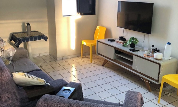 Bessa Apartment | Room with double bed, air conditioning and private bathroom. Bessa- João Pessoa.
