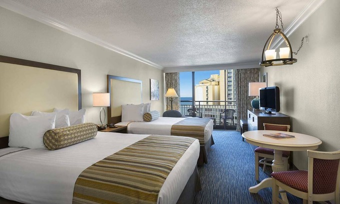 Myrtle Beach Resort | Room with Partial Ocean Views in South Myrtle Beach - Full Access to Amenities!
