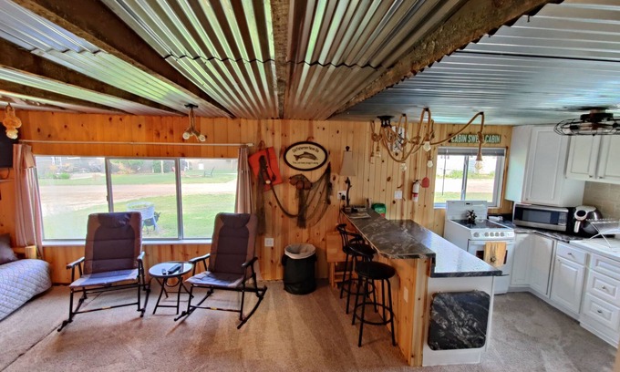 Ventura House | Rustic and charming two-bedroom home a block from the lake and park!