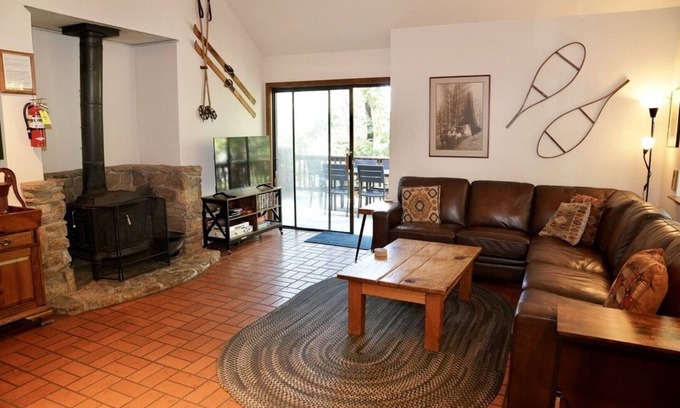 Yosemite West Cabin | Rustic cabin & loft inside Yosemite National Park with deck, views & fireplace