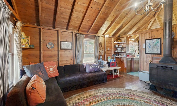 Greenville Junction Cabin | Rustic, dog-friendly lakefront cabin w/gorgeous lake views and private W/D