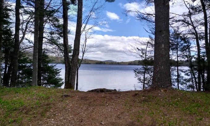 Franklin Cabin | Rustic off grid experience lakefront with beautiful sunrise view of Schoodic Mtn