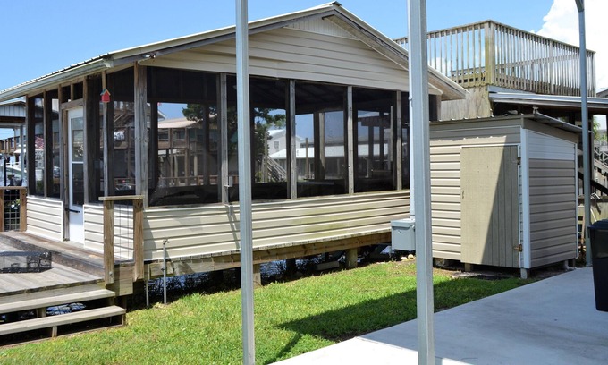 Keaton Beach RV Rental | RV lot on main canal at Keaton Beach Florida.