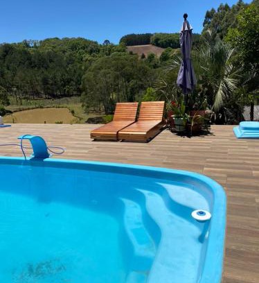Ibicare House | Sítio com Piscina e Vista a 12km de Treze Tílias