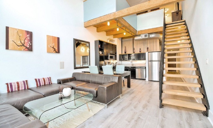 The Villas Condo | Santana Row Penthouse. Sleeps 5, 4 beds. 2 bedroom, 2 bath. Faces the Row