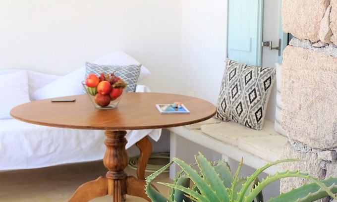 Mandrakia House | "Sea Blue" traditional cycladic residence with sea view terrace