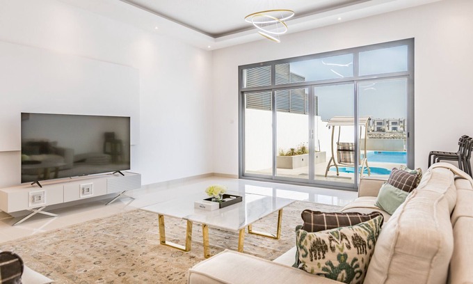 Sharm Villa | Sea Views 4BR + Maids Room Villa with Private Pool, Kid's Pool, BBQ Facility