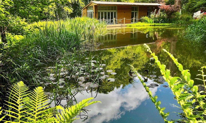 New Forest District Ski Chalet | Secluded, New Forest Riverside Lodge