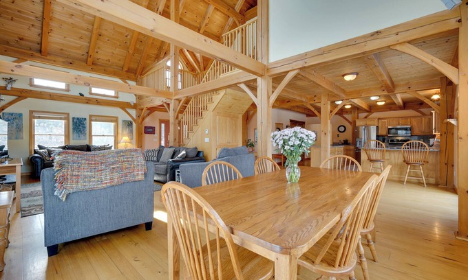 Stratton House | Secluded Vermont Retreat: Outdoor Pool & Deck