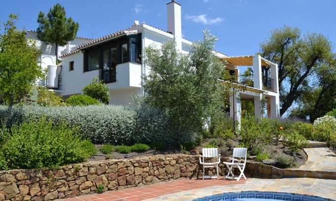 Casares Villa | Secluded Villa with Panoramic Views, Private Heated & Salted Pool & Broadband.