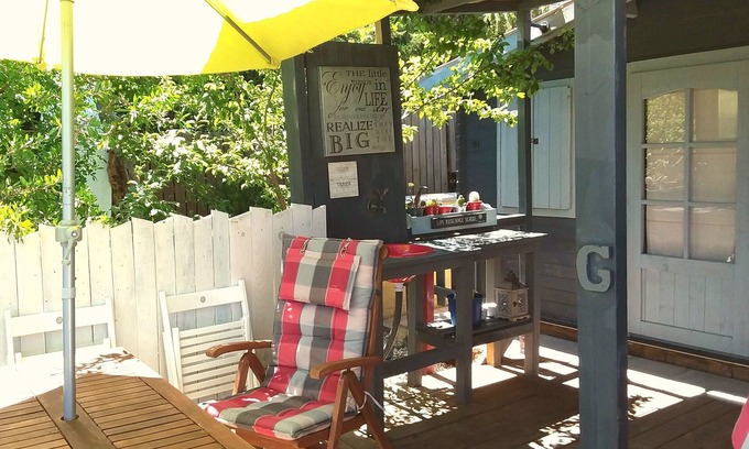 Tarifa Ski Chalet | Self-catering, ocean views, walk to beaches. BBQs, secure parking, set in nature