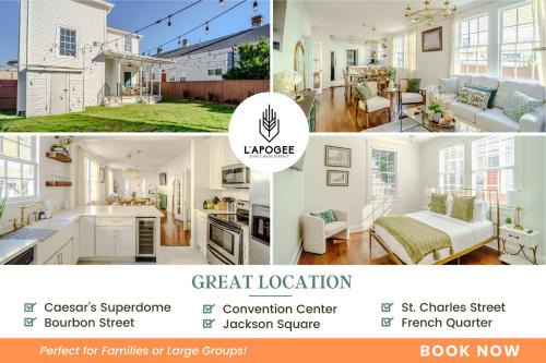 Touro House | Serene 4 Bedroom Home near French Quarter with Wi-Fi and Parking