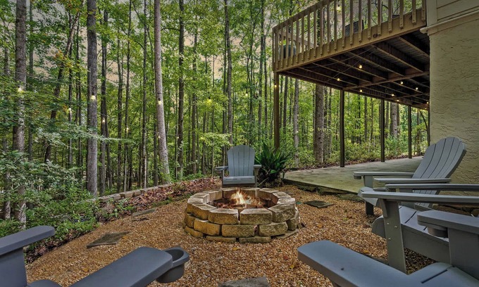 LaGrange House | Serene Lakefront Home: Private Dock, Expansive Decks, Game Room & Nature Views