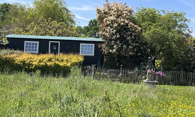 South Gorley Cottage | SHEPHERD'S HUT (DELUXE). Beautiful 1 bedroom, with patio, ideal for couples.