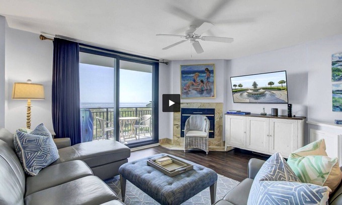 Isle of Palms Condo | "Shore Thing" at 420C Shipwatch|Oceanfront Penthouse|Three Decks|All New|Video Game Machine|Famil.