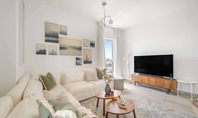 Abu Dhabi Apartment | Silkhaus Canal view 3BDR+Maid | Near Ferrari World