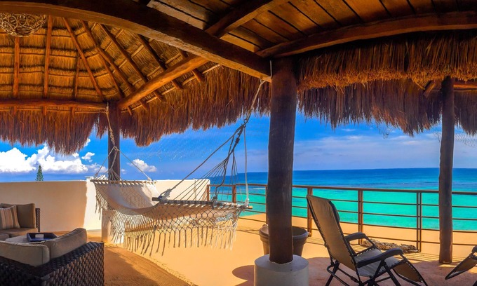 Akumal Condo | Simply Akumal's Best! Luxury Beachfront Penthouse w/Infinity Pool, Rooftop.