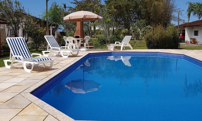 Jardim Imperador House | SITE ON THE BEACH GRANDE IN FRONT OF THE SEA