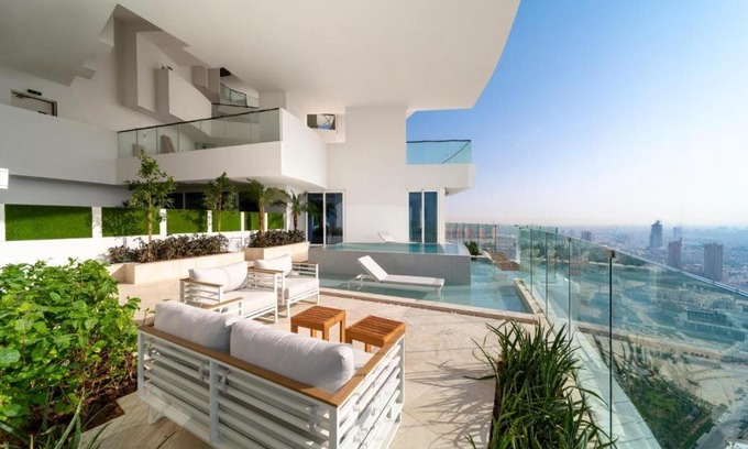 Jumeirah Village Circle Apartment | SkyVilla FIVEhotel JVC Private pool