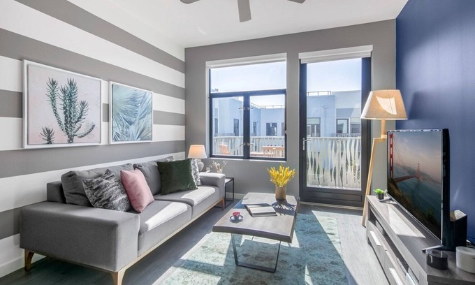 Mission Bay Apartment | Sleek 1BR Mission Bay, w/Gym, close to Caltrain by Blueground