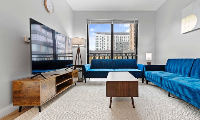 Assembly Square Apartment | Sleek 2BR/2BA Condo in assembly with Stylish Décor