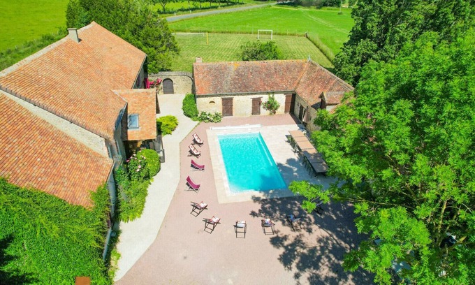 Vivoin Villa | So Villa Passe Vite (72) - Heated pool - Foot - 2h Paris - 30 p.