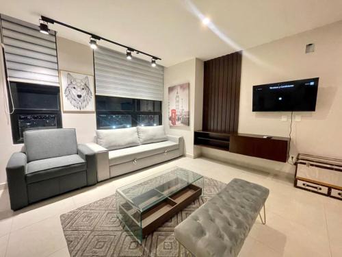 Monterrey Apartment | Sophisticated APT Parking Work Gym BBQ WiFi MTY