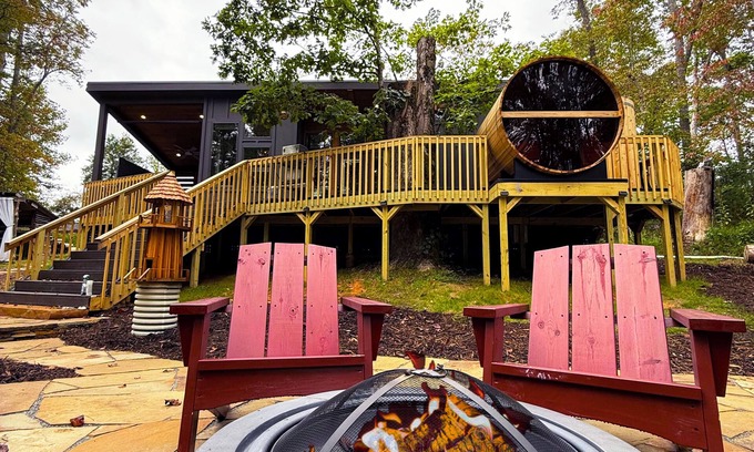 Mountain Rest Cabin | Soulrest Sanctuary Blue Ridge thermal wellness retreat - Hot tub - Sauna -