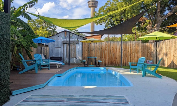 Southtown House | Southtown/Downtown 3/2 home, cocktail pool & spa, walk to Alamo & Convention Ctr