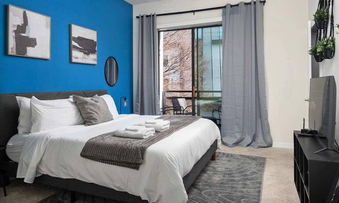 First Ward Apartment | Spacious 2BD w/Private Balcony and Free Parking 3