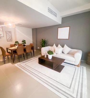 Ras Al Khaimah Apartment | Spacious 2BR Duplex King & Twin Bedrooms Pacific Al Marjan Island