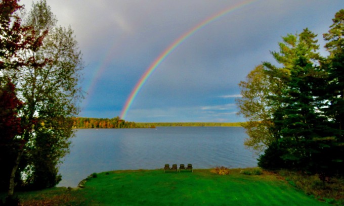 East Central Washington House | Spacious 4-season Cathance Lakefront Cottage, 25 minutes from Canadian Border