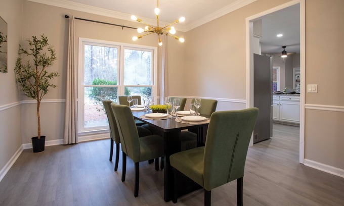 Columbus House | Spacious 5BR Pool House, 9 Mi to Ft Benning, BBQ, Games, Fireplace