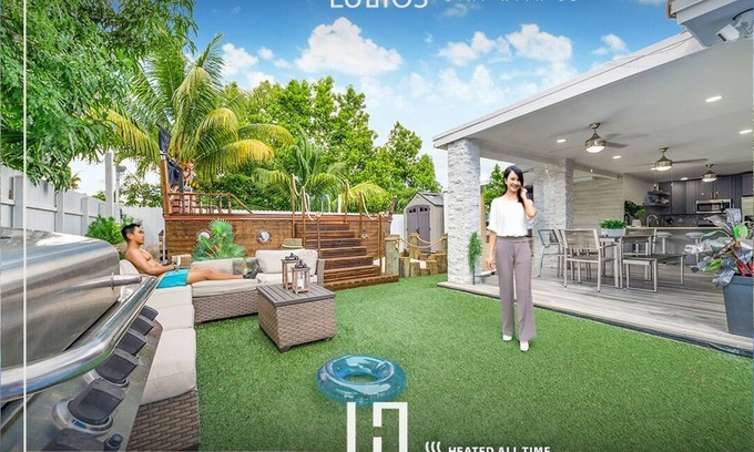 Flagami House | Spacious 6BR Miami: Pool, BB Court & Near Airport