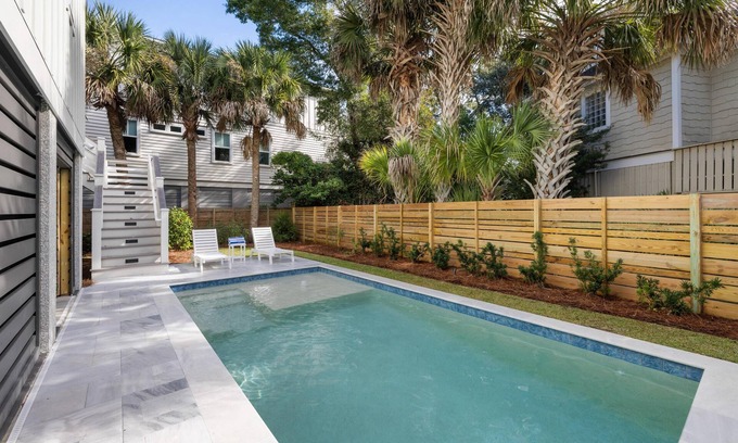 Isle of Palms House | Spacious Beachside Sanctuary with Heated Pool, Elevator & Family-Friendly Fun