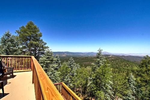 Prescott House | Spacious Cabin with Deck, Mountain Views, Fire Pit!