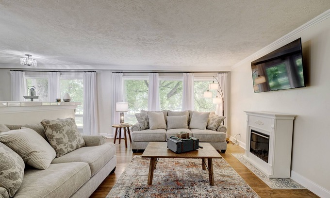 Madisonville House | Spacious home with basement. City park steps away. Cleaning fee included.