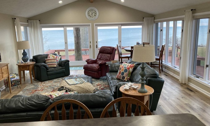 Huron House | Spacious Lakefront Home with Amazing View