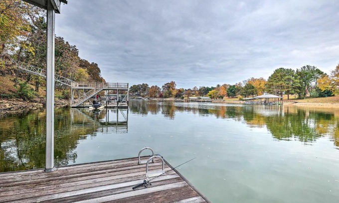 Winchester House | Spacious Lakefront Retreat with Hot Tub and Dock!
